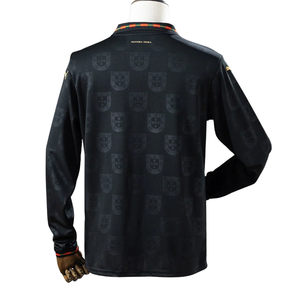 Portugal Black Panther - Long Sleeve Jersey 25/26 – Fan Version