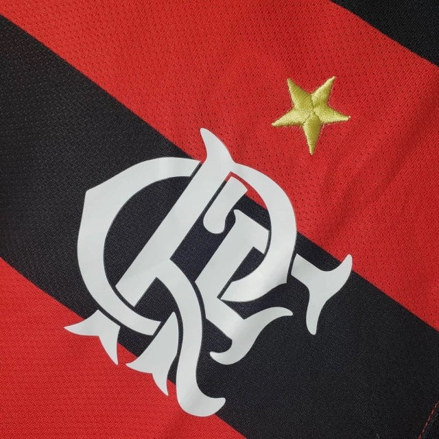 Jersey Flamengo Retro 2009 Vermelha e Preta
