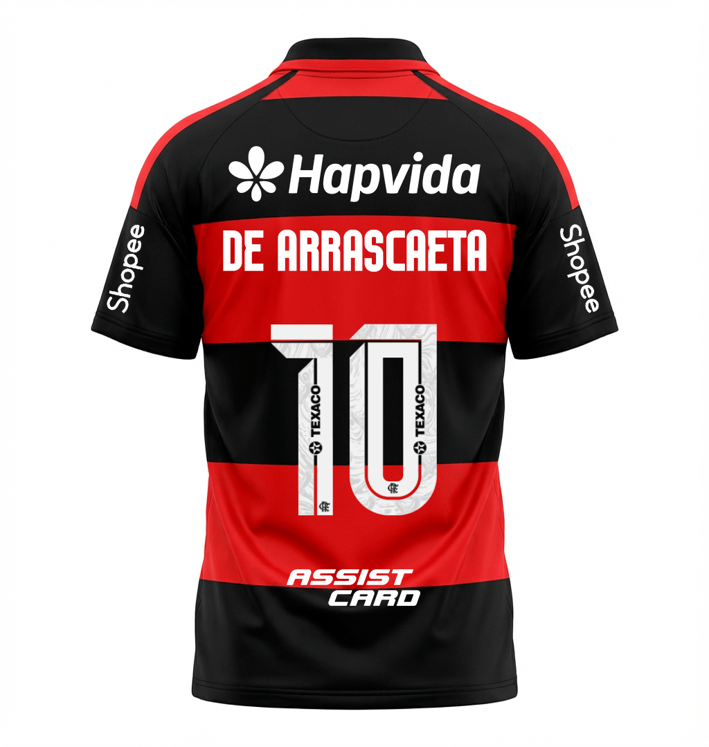 Flamengo 26/27 Home Jersey #10 ARRASCAETA- with Sponsors - Fan Version