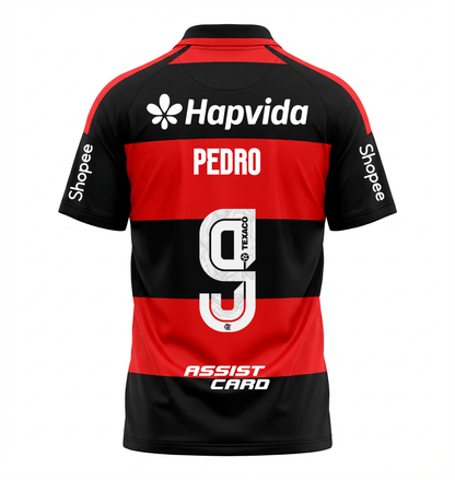 Flamengo 26/27 Home Jersey #9 PEDRO - with Sponsors - Fan Version