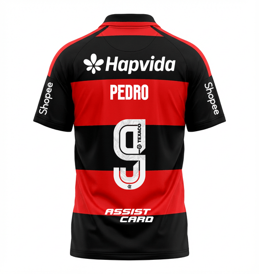 Flamengo 26/27 Home Jersey #9 PEDRO - with Sponsors - Fan Version