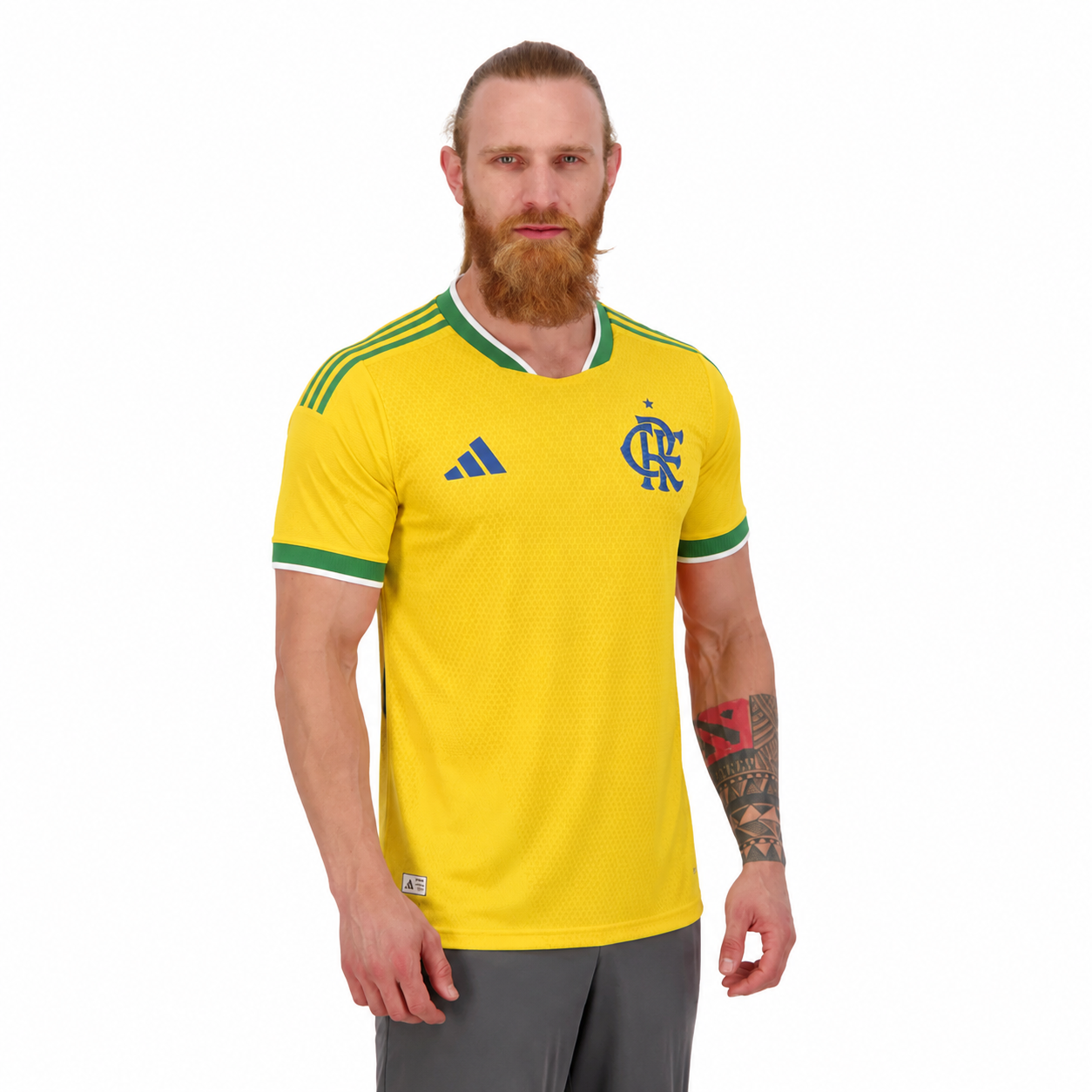 Flamengo Brasil 2026 - Amarelo+Verde Player [Slim Fit]