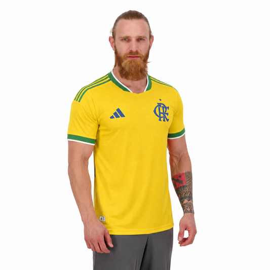 Flamengo Brasil 2026 - Amarelo+Verde Player [Slim Fit]