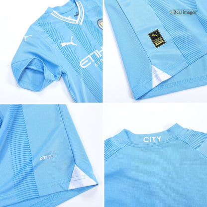 Kids Manchester City Home Kit 2023/2024
