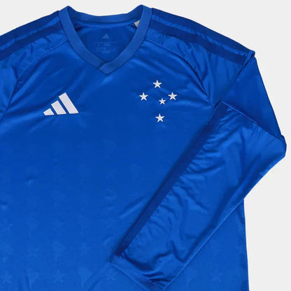 Cruzeiro I 26/27 Long Sleeve - Azul Royal - Fan Version COM Patrocinio