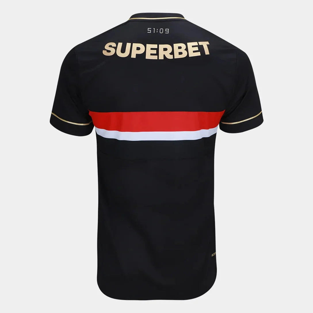 Jersey Sao Paulo Tricolor Third 25/26 - Preta - Fan version
