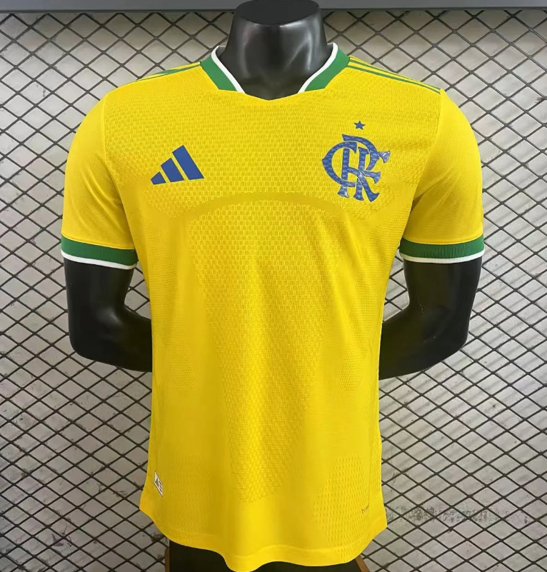 Flamengo Brasil 2026 - Amarelo+Verde Player [Slim Fit]