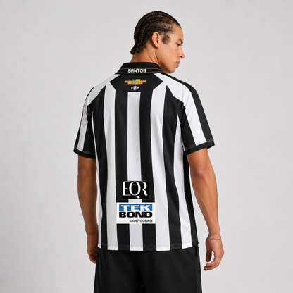 Santos 2027 Home Fan Version com patrocinios | Jersey Zone Store