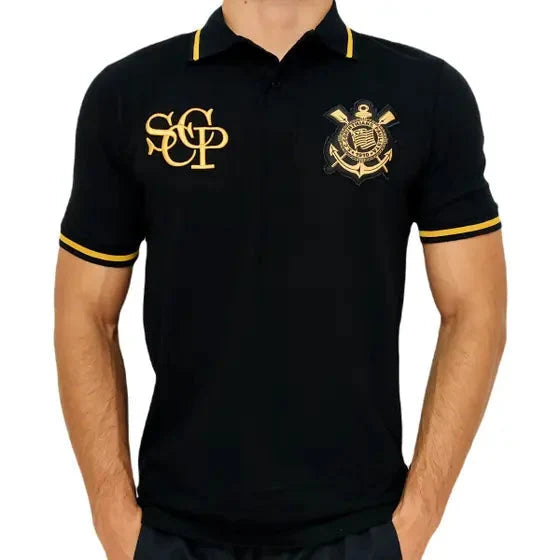 Jersey Corinthians Polo Retro Gold - SPR