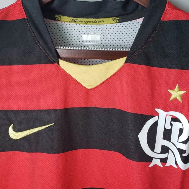 Jersey Flamengo Retro 2009 Vermelha e Preta