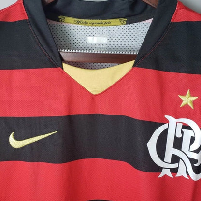 Jersey Flamengo Retro 2009 Vermelha e Preta