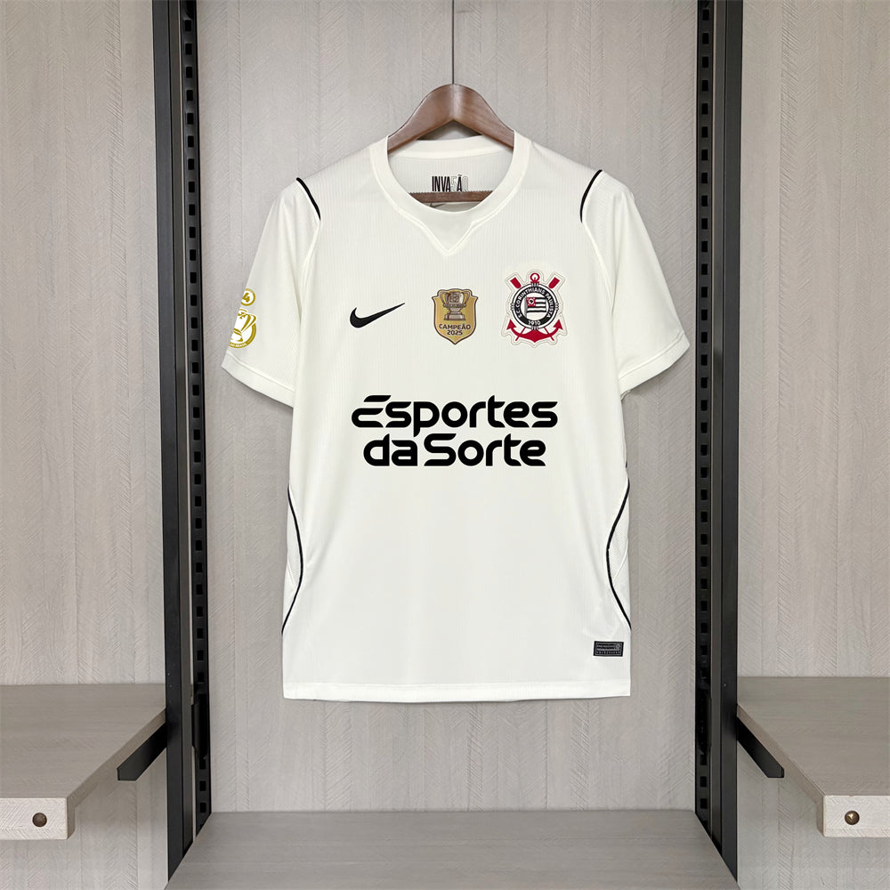 Corinthians 2027 Home Fan Version com Sponsor | Jersey Zone Store