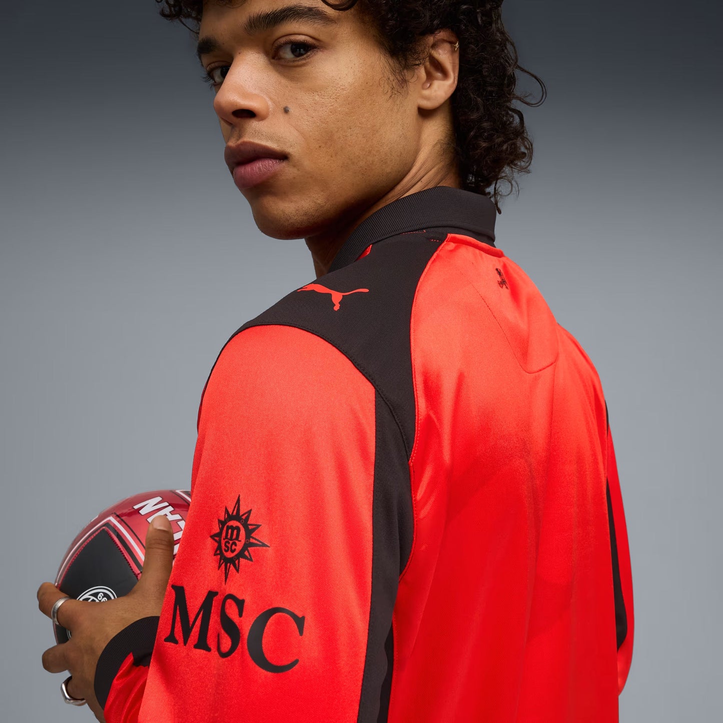 AC MILAN x SLAM JAM Long Sleeve Jersey Red