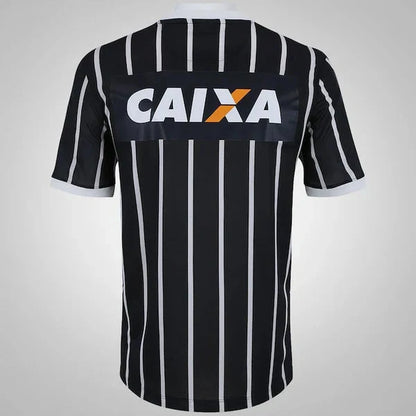 Jersey Retrô Corinthians Away 2013 Preta/Branca Men's