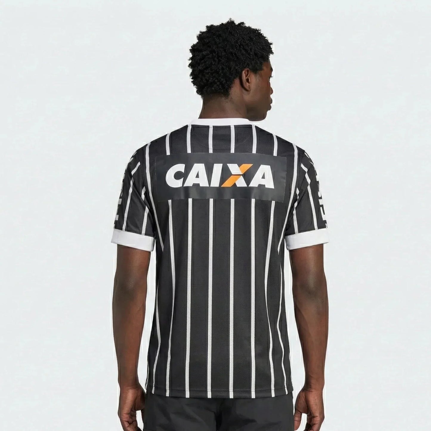 Jersey Retrô Corinthians Away 2013 Preta/Branca Men's
