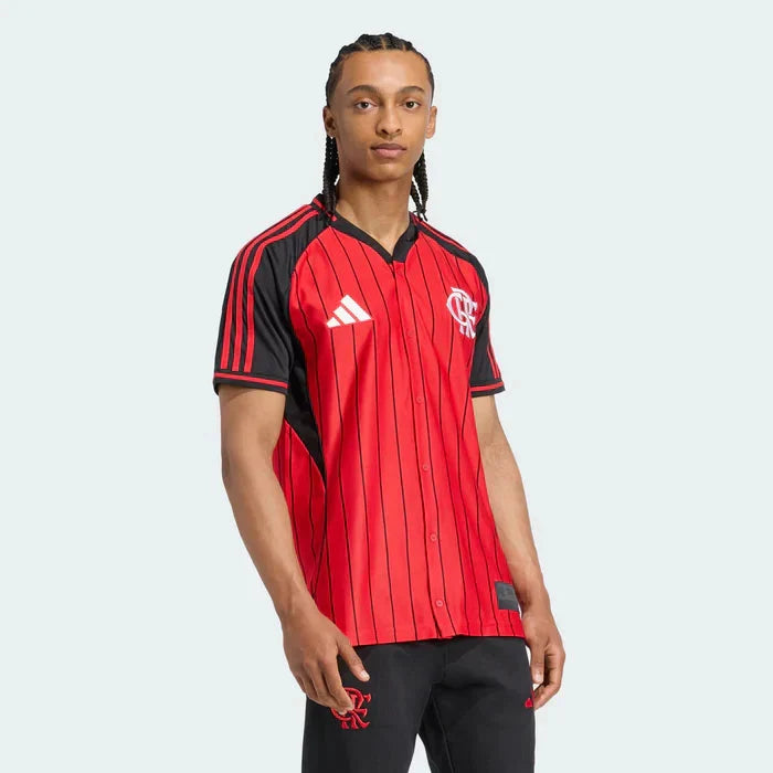 Flamengo Home Jersey 2025/26 - Version Baseball US Pack [Slim Fit]
