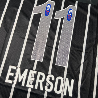 Jersey Retrô Corinthians Away 2013 Preta/Branca Men's