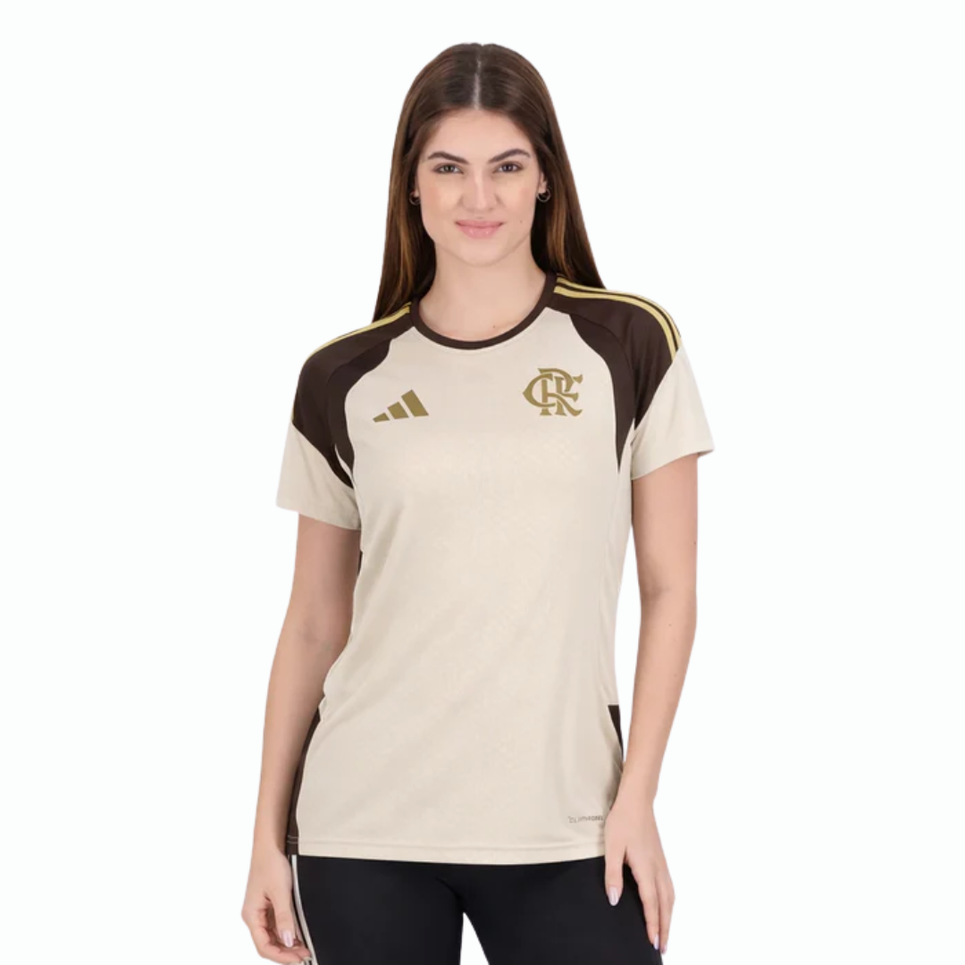 Jersey Flamengo Training 2026 Women's Bege - Fan Version