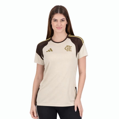 Jersey Flamengo Training 2026 Women's Bege - Fan Version