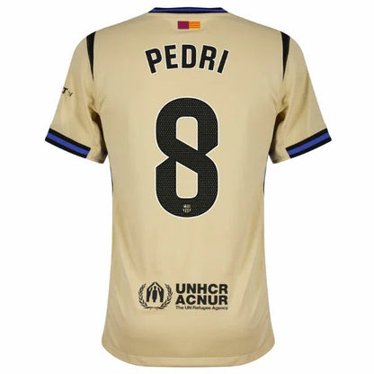 Barcelona Away Pedri 8 Fan Jersey 2025/26 Official Printing (La Liga)