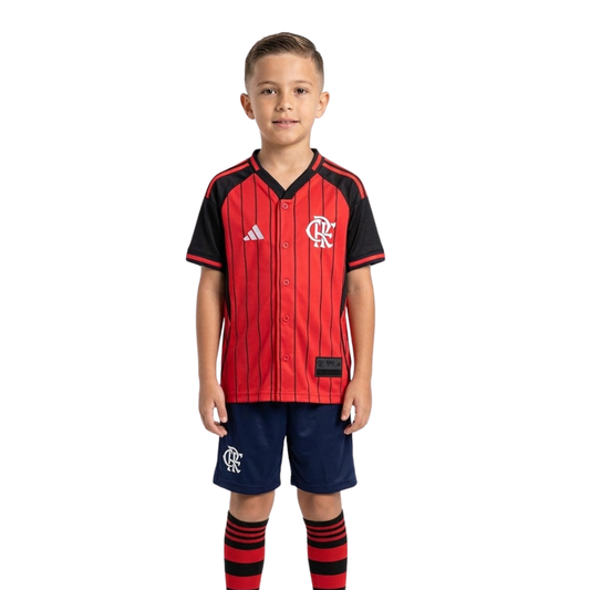 Jersey Kids Flamengo Home US PACK 2025/26