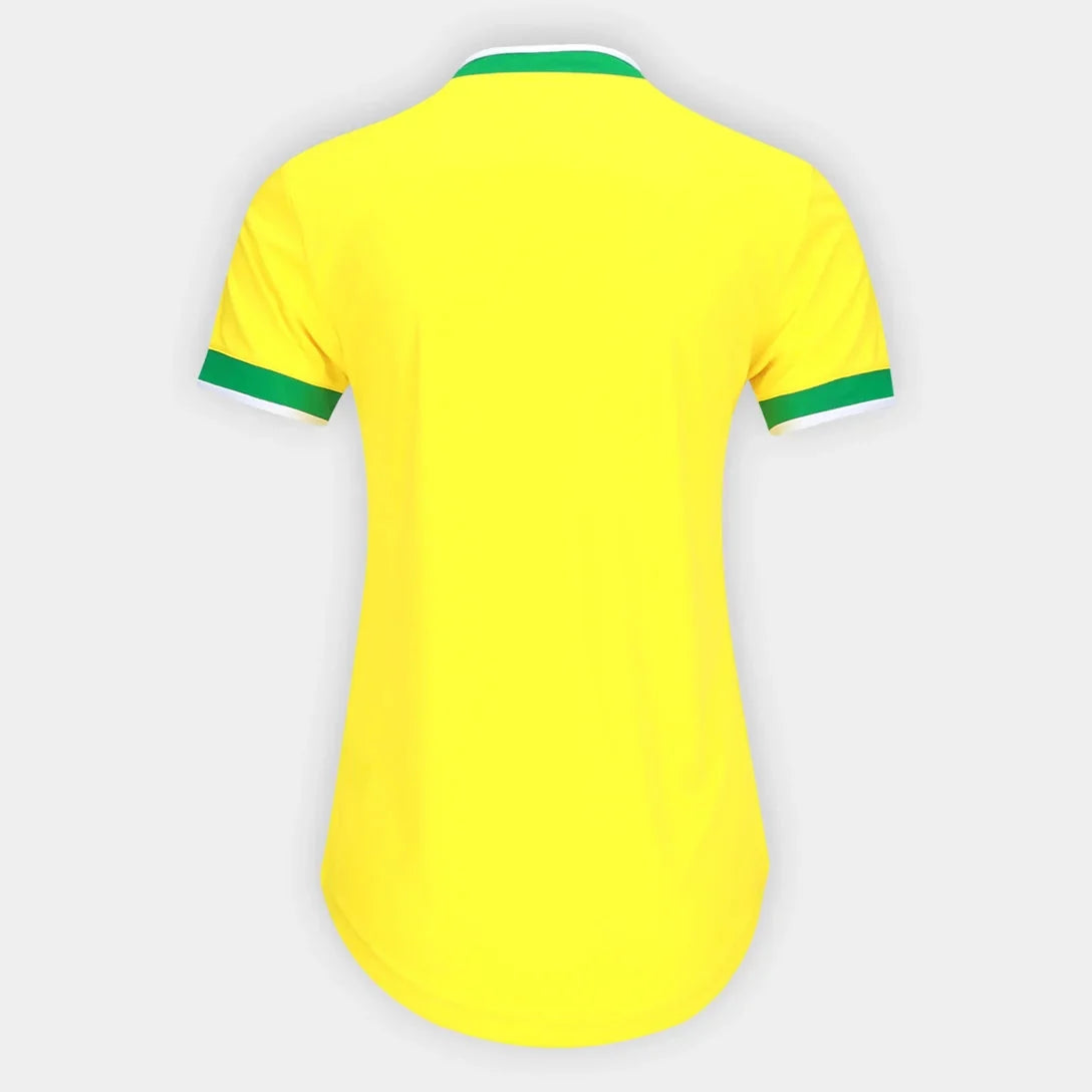 Camisa Feminina Cruzeiro Brasil 2026 - Amarelo+Verde