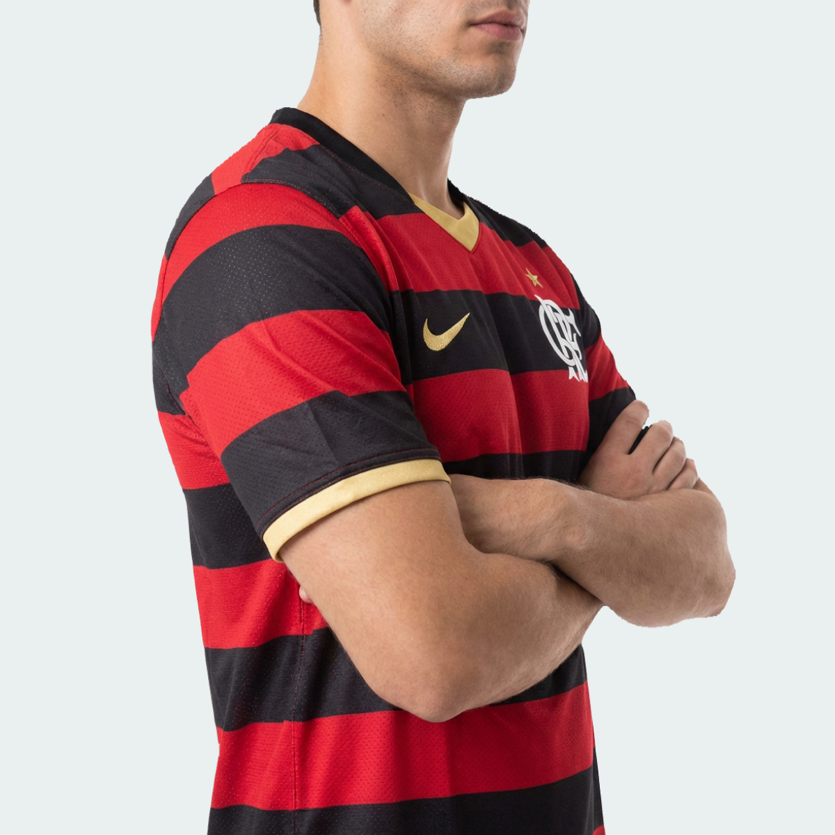 Jersey Flamengo Retro 2009 Vermelha e Preta