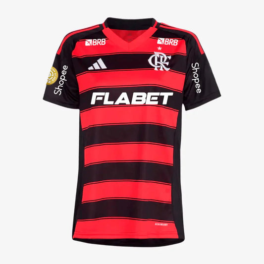 Jersey Women's Flamengo 2025/26 I with Sponsors + Patch Mundial