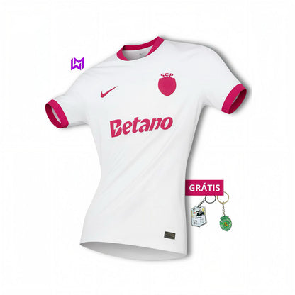 Camisola Sporting PINK OCTOBER rosa 2025/26 - LANÇAMENTO 🔥