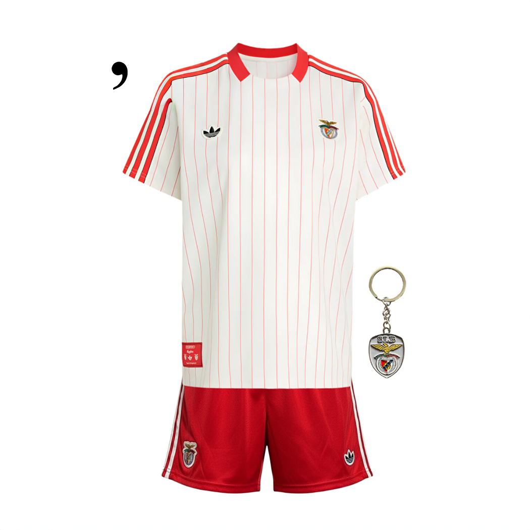 Conjunto infantil Benfica x Originals branca 2025/26 - LANÇAMENTO