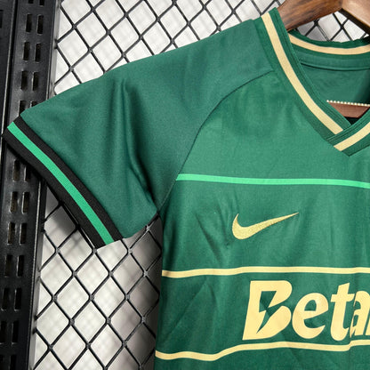Conjunto Infantil Sporting Away 2024/25 - ÚLTIMAS UNIDADES! 🔥💚