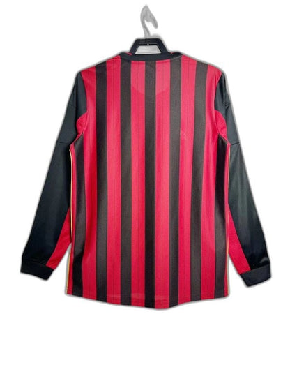 AC Milan 13/14 I Home Jersey - Long Sleeve Retro Version