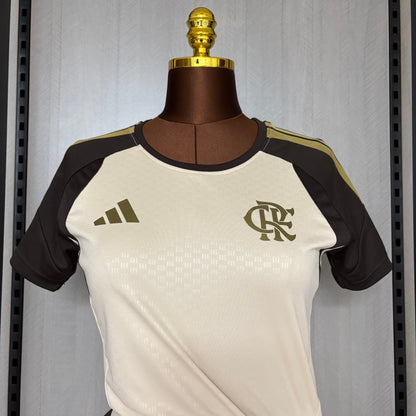 Jersey Flamengo Training 2026 Women's Bege - Fan Version