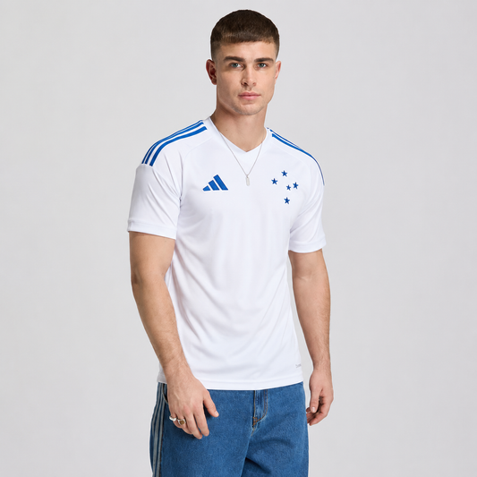 Cruzeiro II 26/27 Masculina - Branco+Azul - Fan Version