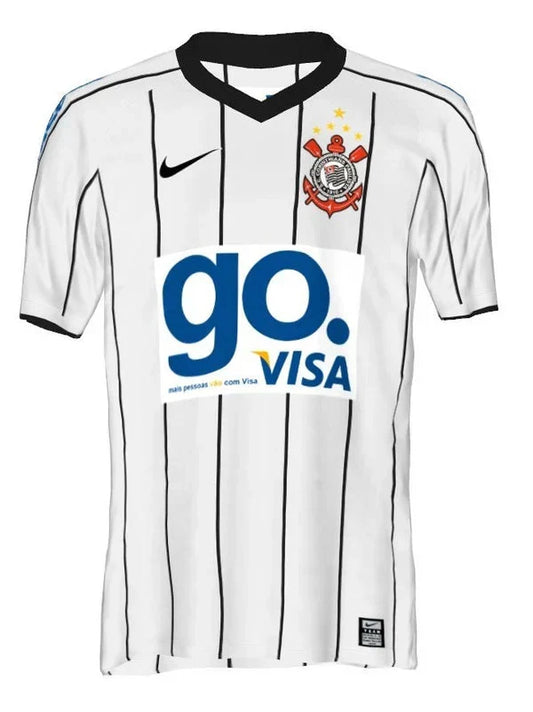 Retrô Corinthians Home 2009 Branca Men's