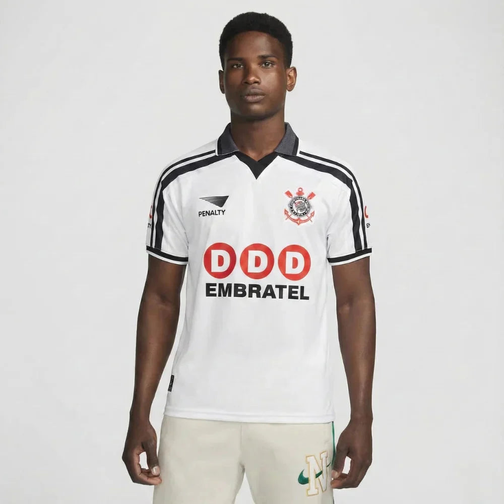 Jersey Corinthians Retrô Home 1998 Embratel