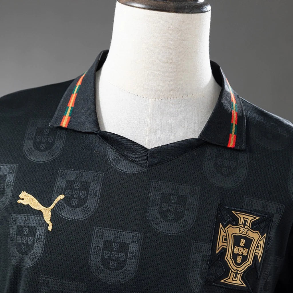 Portugal Black Panther - Long Sleeve Jersey 25/26 – Fan Version
