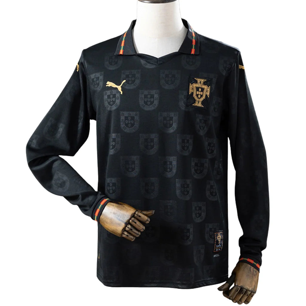Portugal Black Panther - Long Sleeve Jersey 25/26 – Fan Version