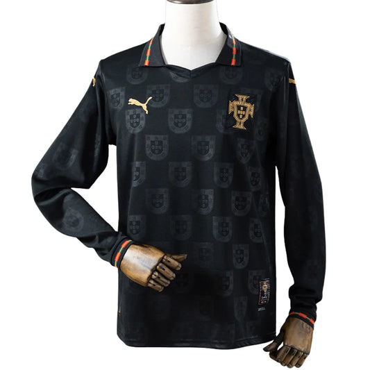 Portugal Black Panther - Long Sleeve Jersey 25/26 – Fan Version