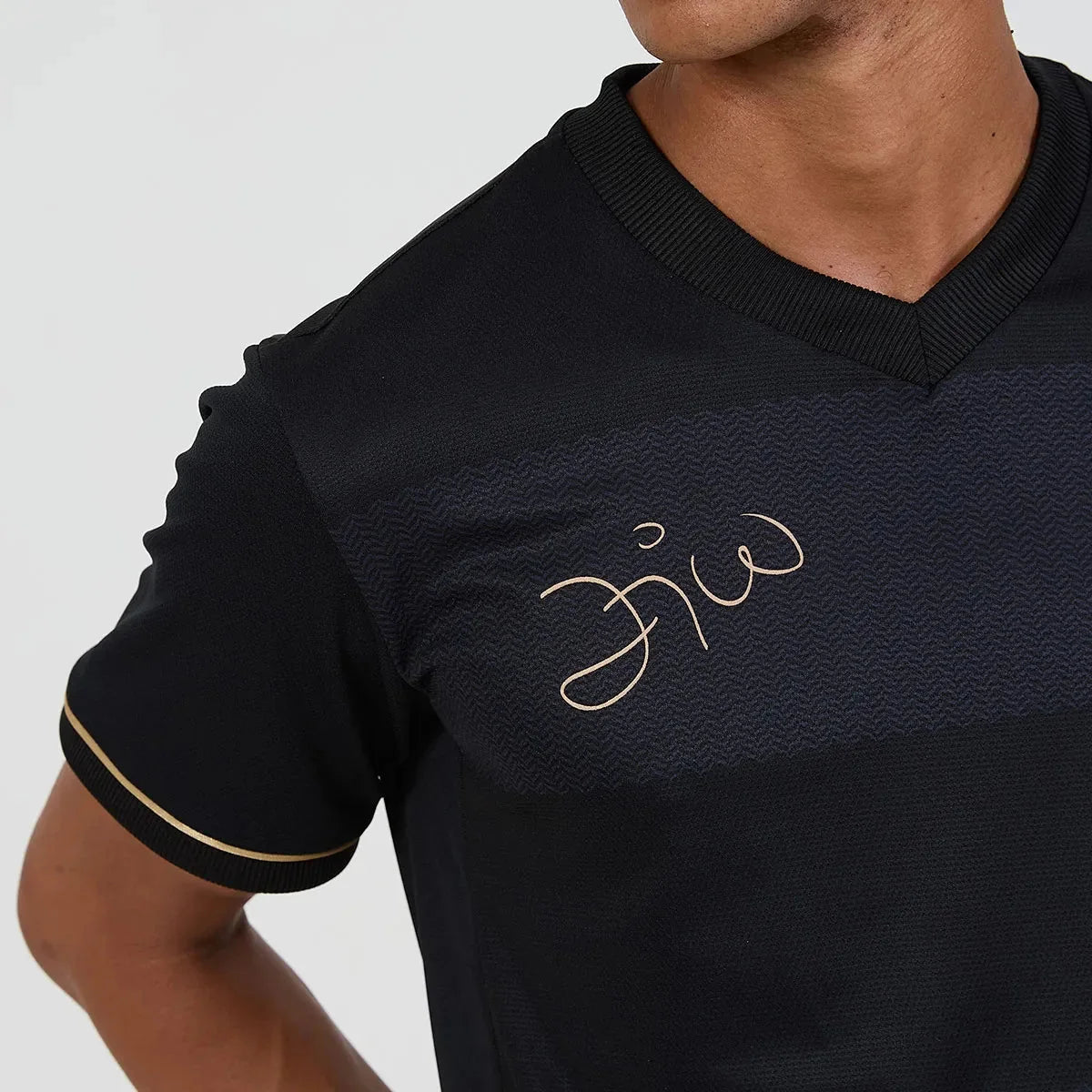 Jersey Flamengo Zico 1981 Preto e Ouro Retrô Men's
