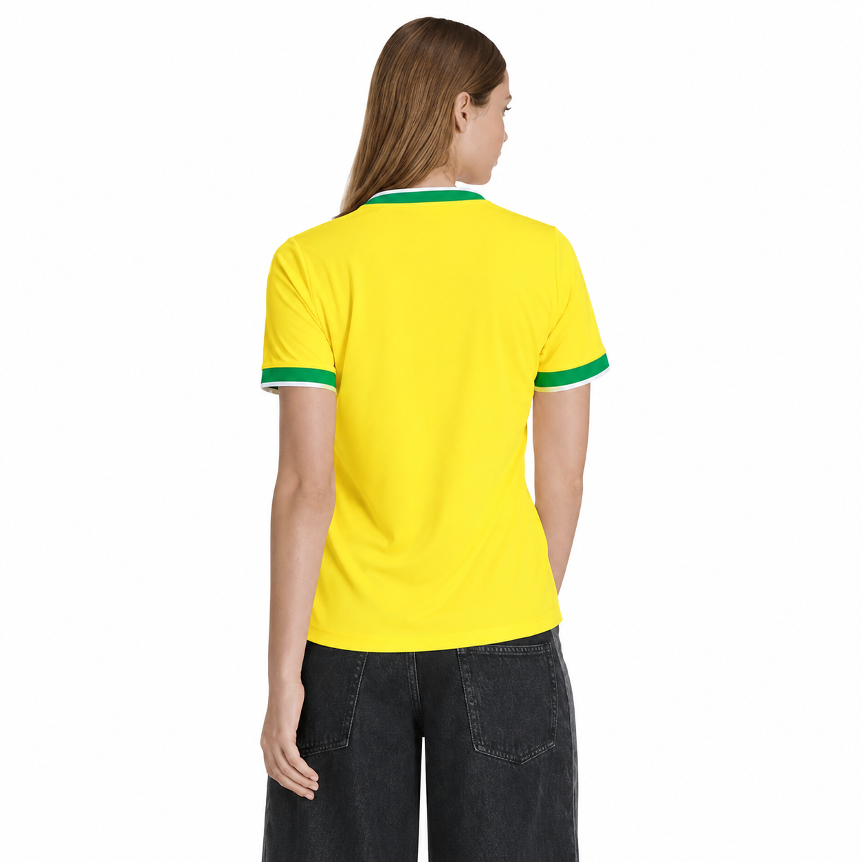Camisa Feminina Cruzeiro Brasil 2026 - Amarelo+Verde