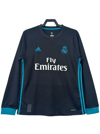 Real Madrid 17/18 II Away Jersey - Long Sleeve Retro Version